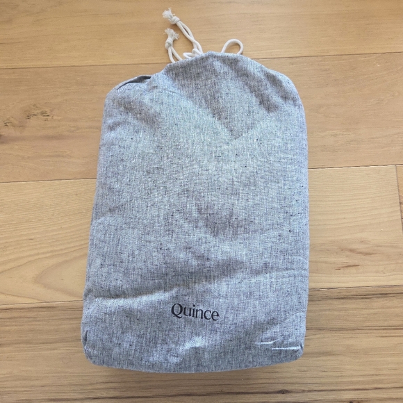 New Quince European Linen Chambray Duvet Cover Set - Charcoal - King/Cal King - Picture 2 of 6